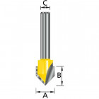 Фреза для прямого и наклонного фрезерования Makita R22 12.7х12.7х8.32.2Т (D-10643)