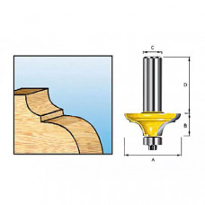 Фреза классическая Makita R3.18 25.4х12.7х8х32х2Т (D-11601)